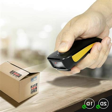 Mini Barcode Scanner 2D Bluetooth Wireless Pocket QR