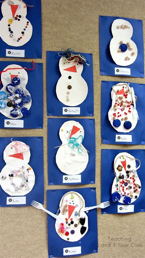 Creative Snowman Art for Preschoolers