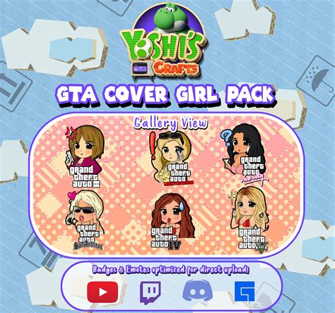 GTA Cover Girl PACK for Twitch Discord Facebook Gaming and | Etsy