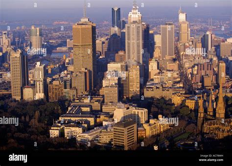 Melbourne skyline Australia Stock Photo - Alamy