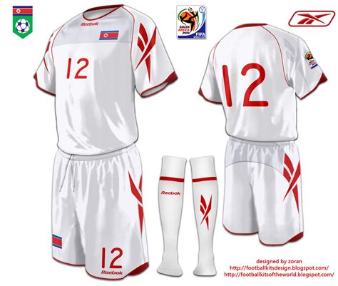 football kits design: North Korea World Cup 2010 fantasy kits