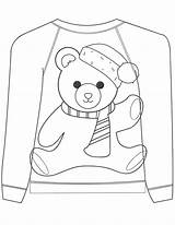 16 Ugly Christmas Sweater Colouring Pages  Mum In The Madhouse sketch template