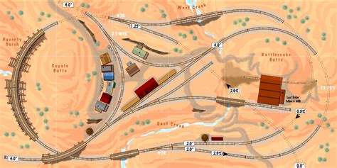 Thunder Mesa Mining Co.: N Scale Track Plans