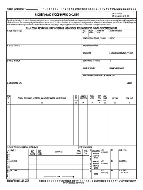 Dd form 1149 pdf template requisition invoice: Fill out & sign online | DocHub