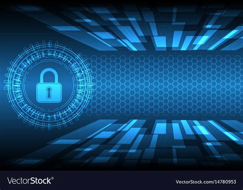 Cyber security master key circle Royalty Free Vector Image