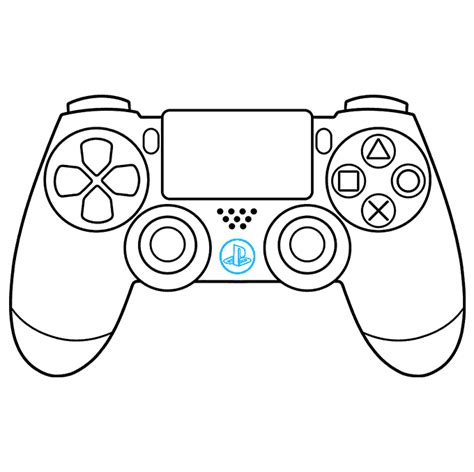 Ps4 Gaming Controller Drawing