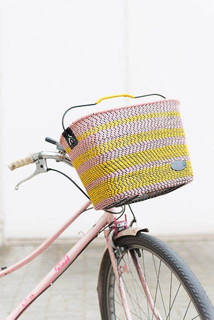 DIY To Try: Crazy-Cool Woven Bike Basket | Bike basket, Bike, Diy