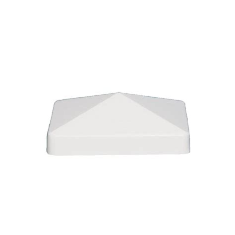 Classy Caps 4X4 Pyramid White Pvc Post Cap | The Home Depot Canada