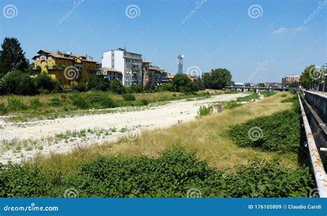 The Parma River Bed Completely without Water. Water and Climate Change Stock Image - Image of ...