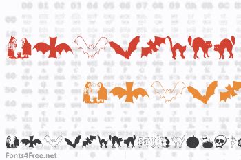 AEZ Halloween Dingbats Font Download - Fonts4Free