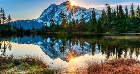 mount baker volcano 4k ultra hd wallpaper | Landscape paintings, Oil painting landscape ...