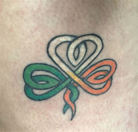 Irish flag shamrock tattoo | Shamrock tattoos, Tattoos, Infinity tattoo