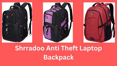 Shrradoo Anti Theft Laptop Backpack For College | FineBackPack