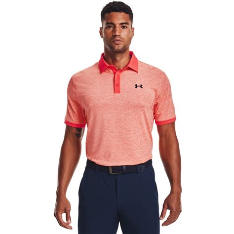 Under Armour Mens Playoff Polo 2.0 Heather Rush Red - Clothing from ...