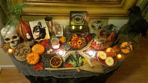 Samhain Altar, Pagan Altar, Witchy | Samhain altar, Samhain, Pagan altar