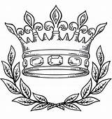 Crown King Queen Coloring Page sketch template