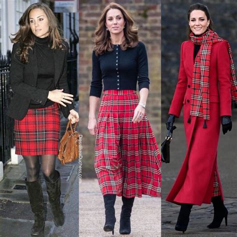 Kate Middleton in Cheery Tartan Plaid for Video Call Celebrating Burns ...