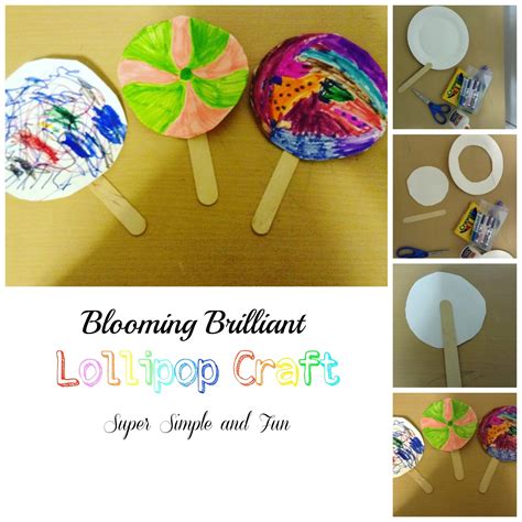 Lollipop Craft - Fun and Easy Crafts for Kids - Blooming Brilliant