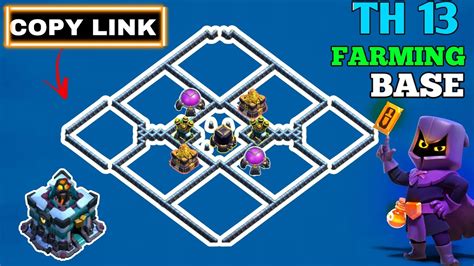 Th13 Farming Base in Clashofclans!! | Th13 Best Farm Layout with link ...