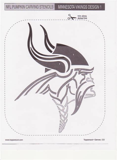 Minnesota Vikings Logo Stencil