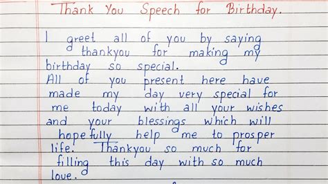 Thank You Speech For Birthday Birthday Thank You Speech For, 58% OFF