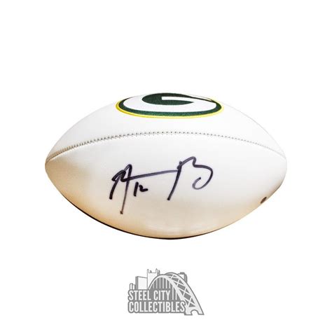 Aaron Rodgers Autographed Green Bay Packers Football - Fanatics | Steel ...