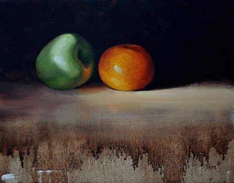 Apples and Oranges Painting by Michael Vires | Fine Art America