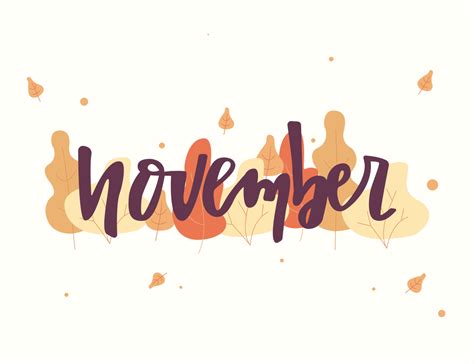 november lettering typography by Valeri on Dribbble