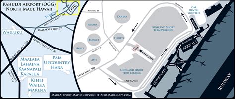 Maui Airport Map - A Guide to Kahului Airport (OGG)