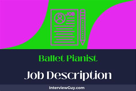 Ballet Pianist Job Description [Updated for 2024]