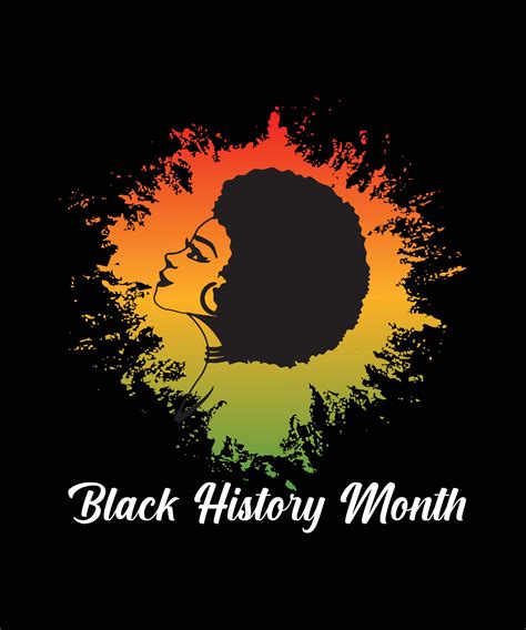 Black history month logo vector tshirt design 35526851 Vector Art at ...