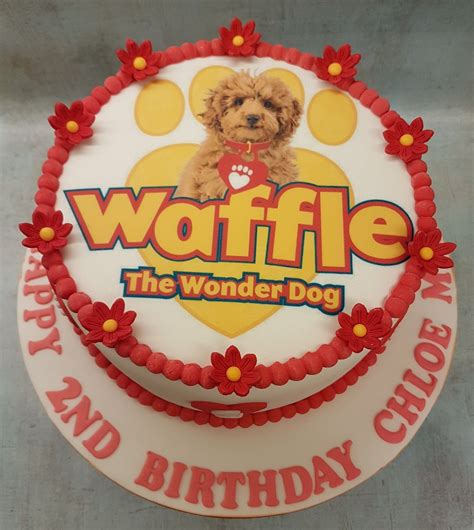 Waffle the Wonder Dog cake | Dog birthday cake, Birthday, Dog birthday