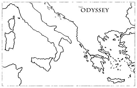 Odyssey Greek Mythology Map