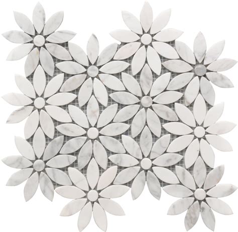 Daisy White Daisy Flower Tile - Clip Art Library