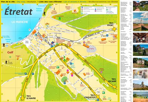 Étretat Tourist Map - Ontheworldmap.com