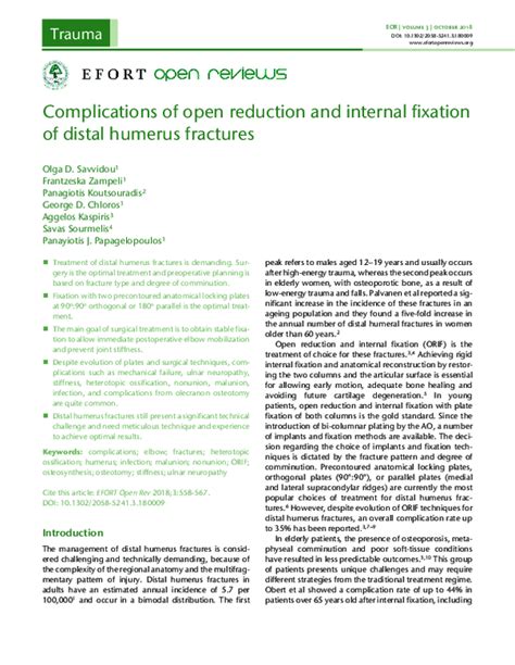 (PDF) Complications of open reduction and internal fixation of ankle ...