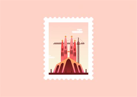 Colorful Animated Stamps of Cities | Postage stamp design, Post stamp, Animation