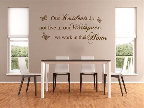 Care Home Wall Quote Our Residents.. Wall Art Sticker - Etsy