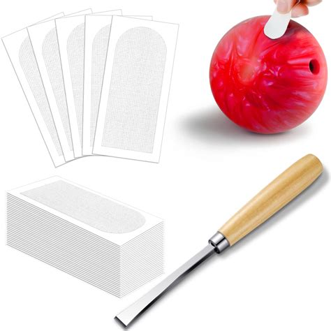 80 Pcs White Bowling Tape Bowling Thumb Tape Finger Grip Pre Cut Bowling Insert Tape Protective ...