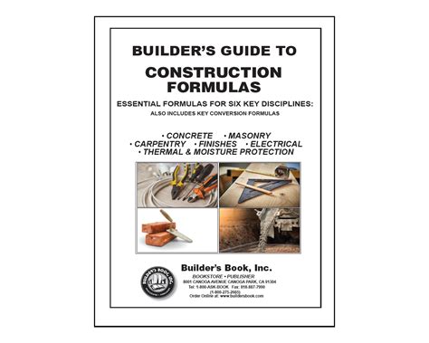 Builder's Guide to Construction Formulas Booklet