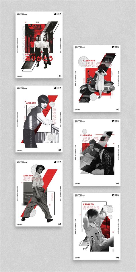 Japan Poster Design Inspiration, Minimalist and Creative Graphic Design Project by Zek ...