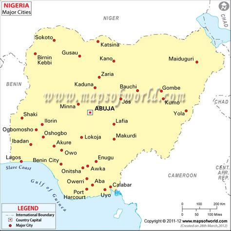 Cities in Nigeria, Nigeria Map with Cities | Map, Map globe, Map of nigeria