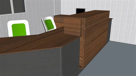Reception Table 3D Model Sketchup