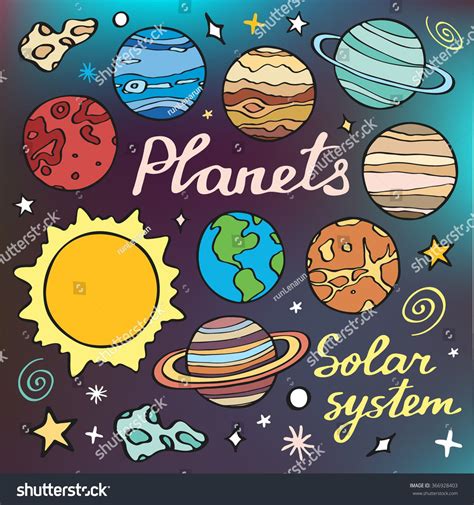 Image result for cartoon planets Space Drawings, Doodle Drawings, Doodle Art, Cartoon Pics ...
