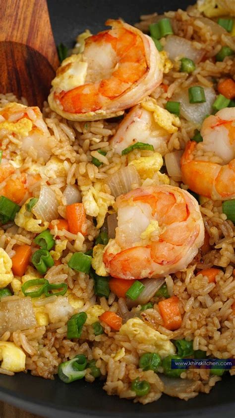 Prawn Fried Rice - Khin's Kitchen - Chinese Recipes