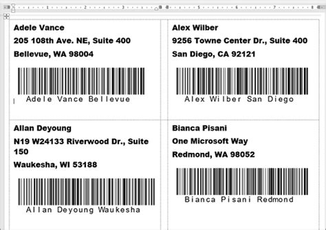 Microsoft Office Tutorials: Add barcodes to labels