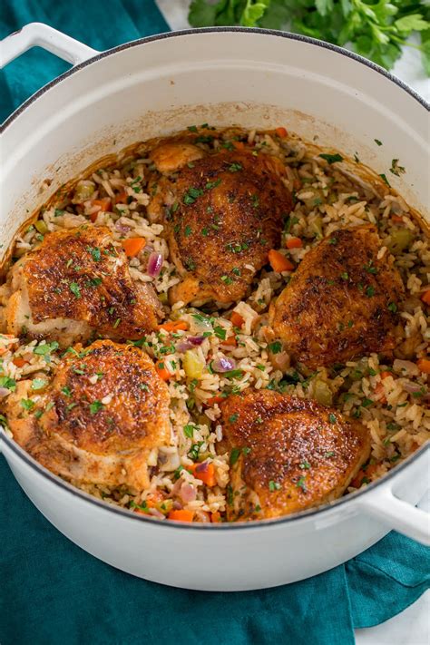 Baked Chicken and Rice (One Pot) - Cooking Classy