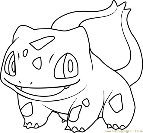 Bulbasaur Pokemon Pikachu Coloring Page, Pokemon Coloring Pages, Easy Coloring Pages, Animal ...