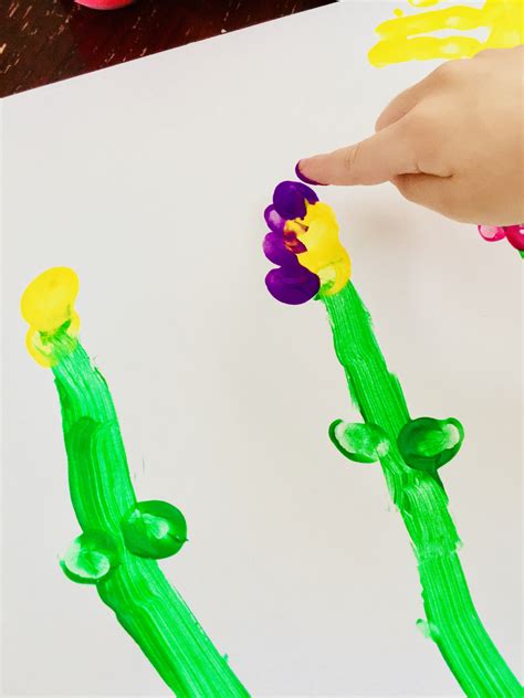 Flower Finger Painting For Toddlers! - Keep Calm And Mommy On