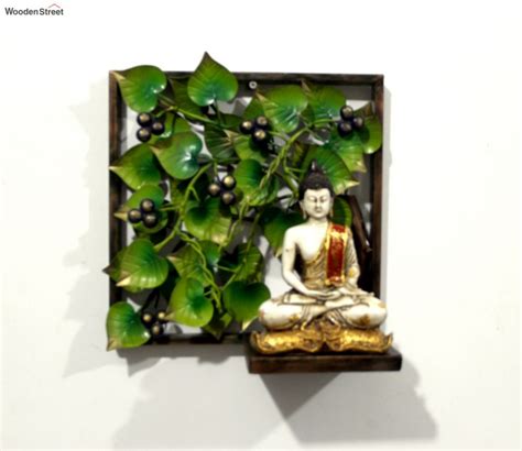 Buy Buddha With Tree Frame Metal Wall Art Online in India at Best Price ...